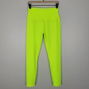 Beyond Yoga Size L Spacedye Caught In The Midi High Waisted Legging Neon Green